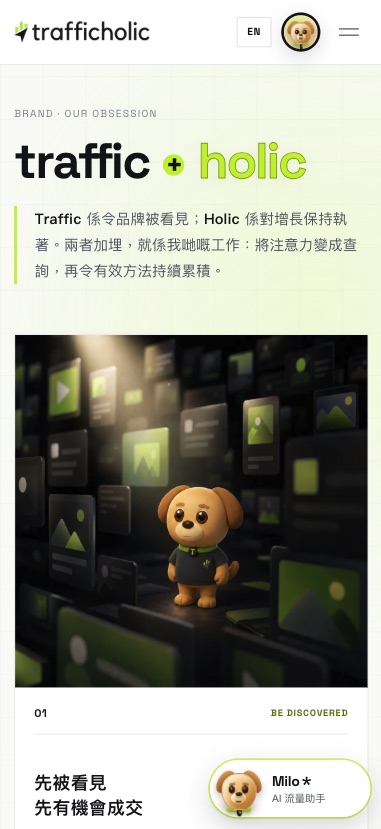 我們製作的網站手機版示範